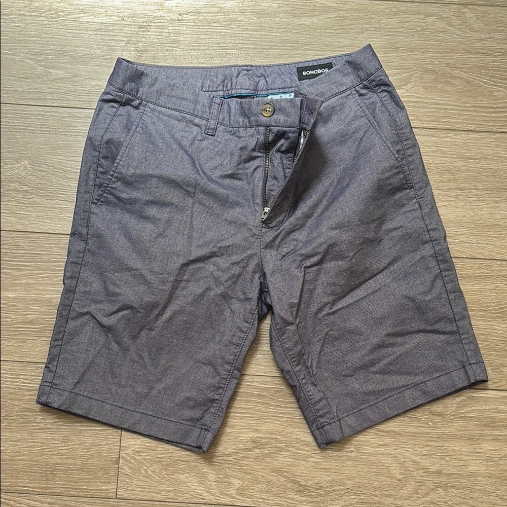 Bonobos Blue Flat Front 9” Shorts